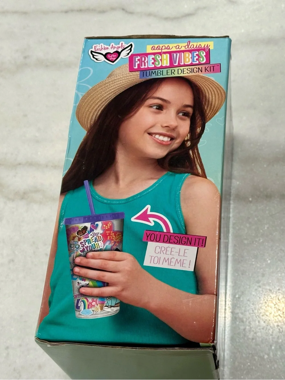 Fresh Vibes Tumbler Design Kit with Purple Lid - Fresh Vibes